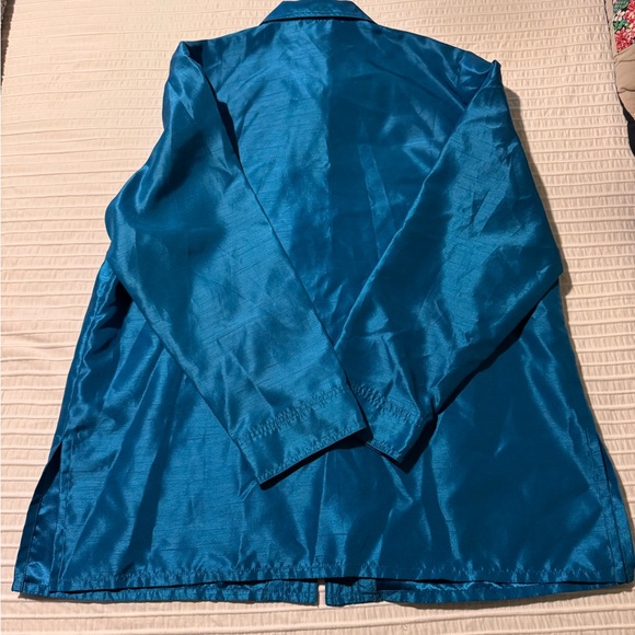Allison Daley Blue Button-Front Jacket - Picture 5 of 5